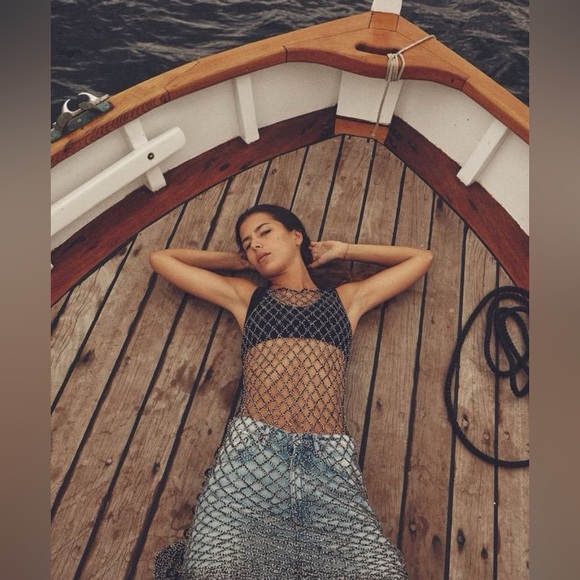 ZARA MESH RHINESTONES DRESS - Picture 4 of 7